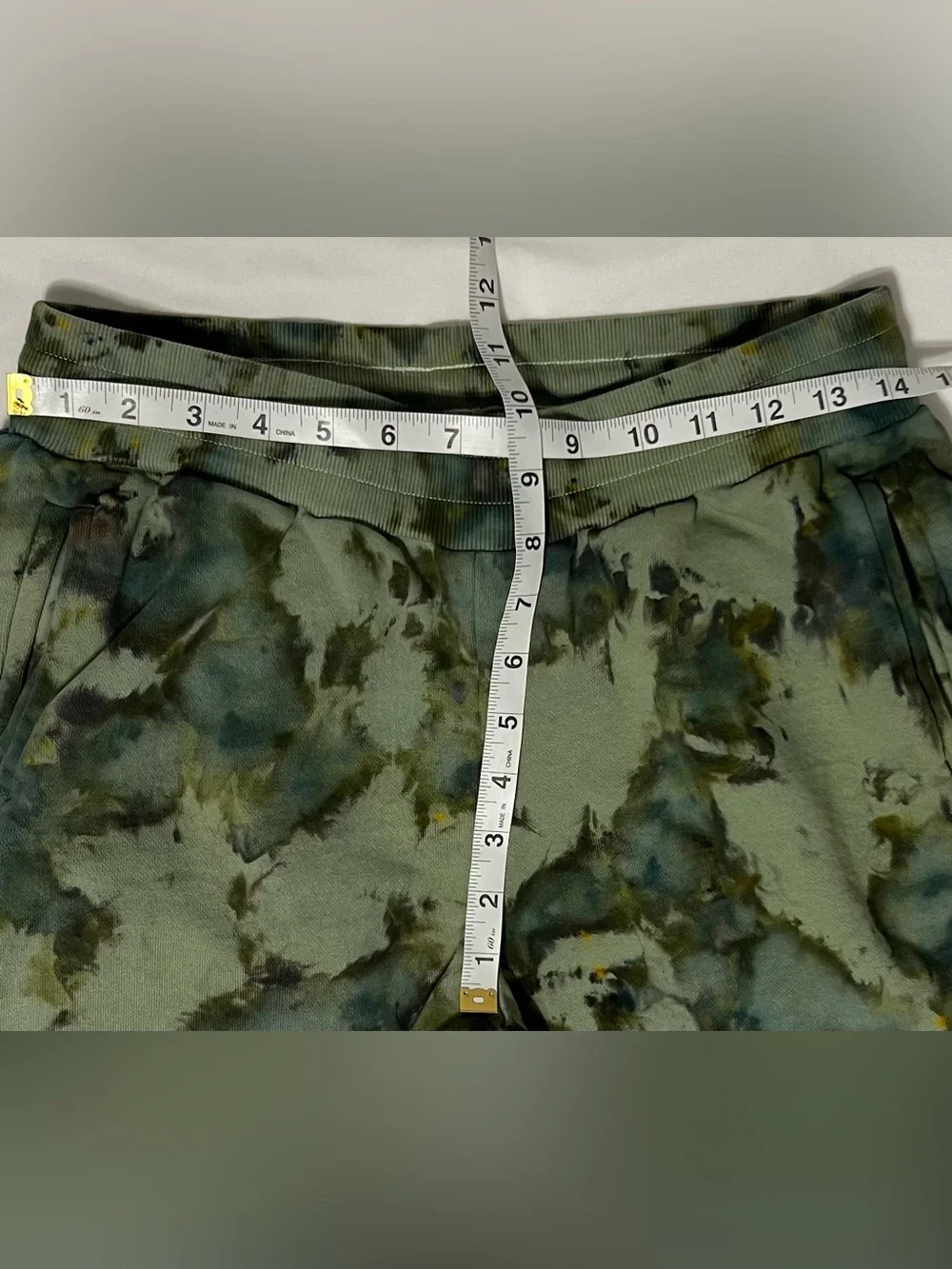 Mndpwrs Matching Tie Dye Sweat Set Green Fleece Sweatshirt & Joggers Size Small